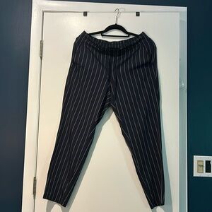 Athleta pinstripe trouser